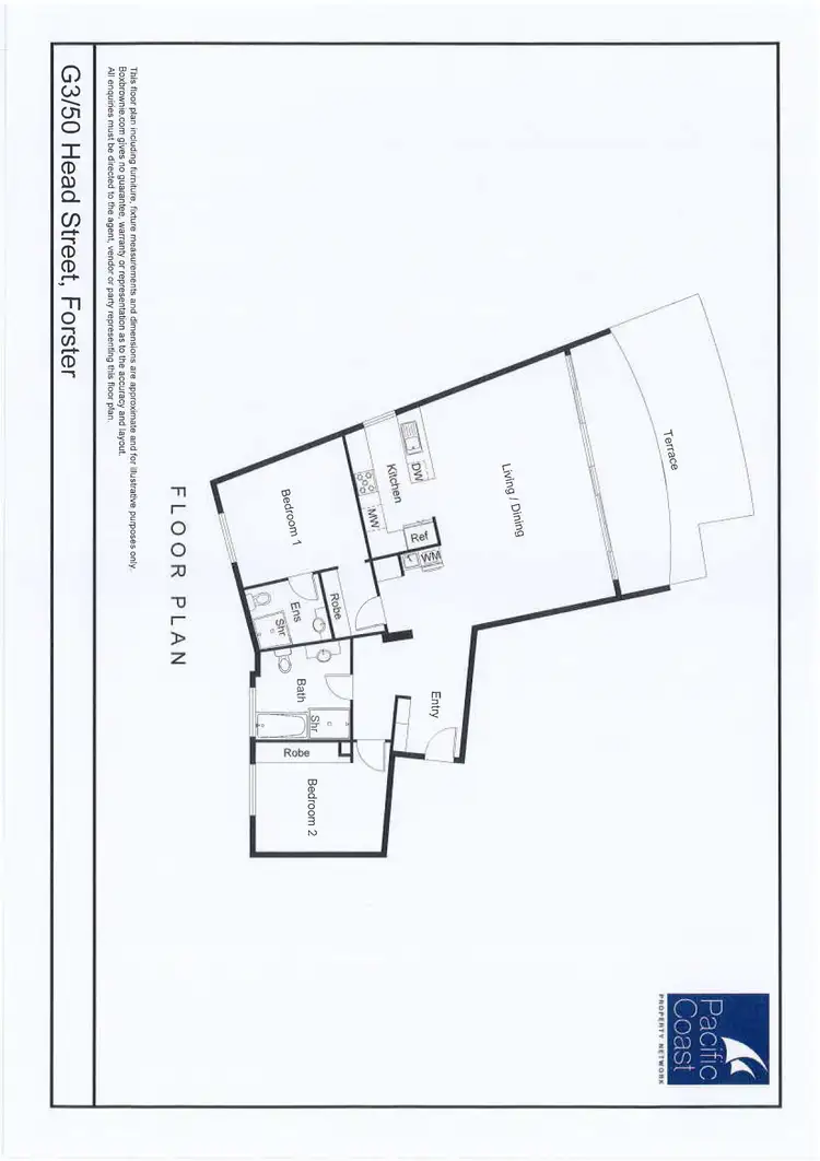 Floorplan of Homely apartment listing, G3/50 Head Street, Forster NSW 2428