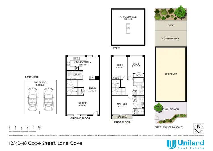 Floorplan of Homely townhouse listing, 12/42-48 Cope Street, Lane Cove NSW 2066