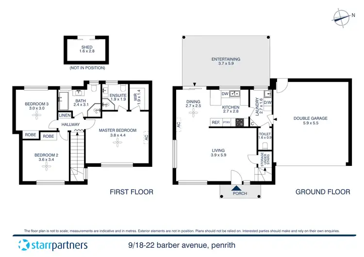 Floorplan of Homely townhouse listing, 9/18-22 Barber Avenue, Penrith NSW 2750