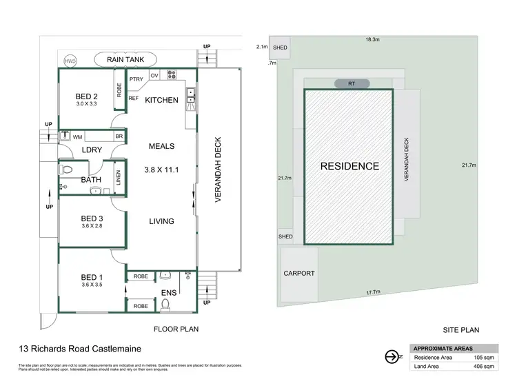 Floorplan of Homely house listing, 13 Richards Road, Castlemaine VIC 3450