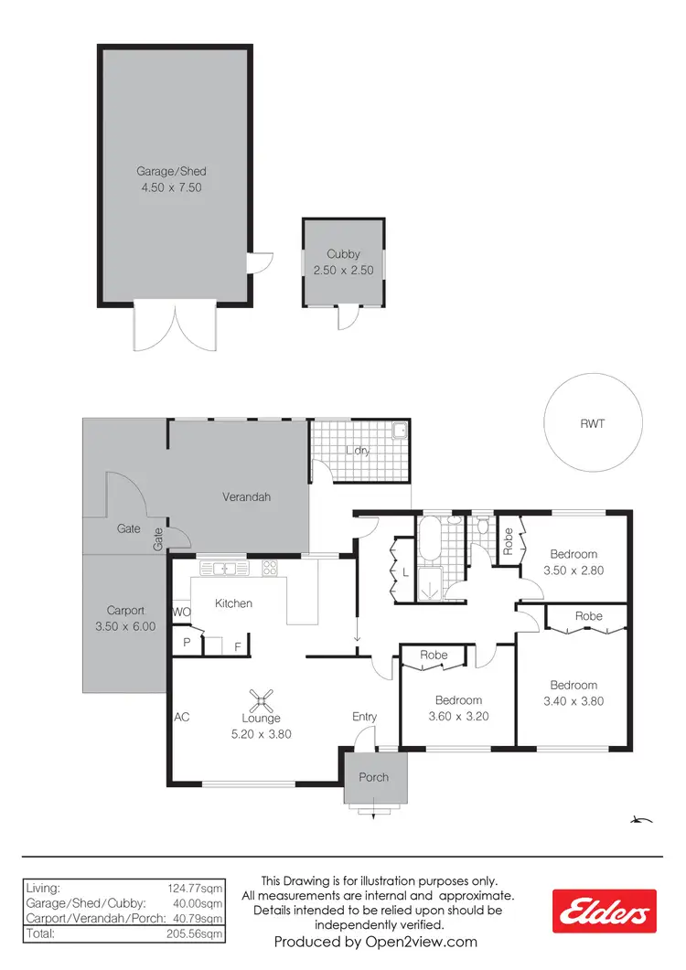 Floorplan of Homely house listing, 9 Webb Street, Clare SA 5453