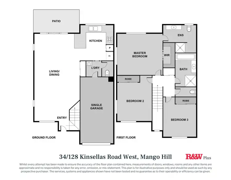 Floorplan of Homely townhouse listing, 34/128 Kinsellas Road West, Mango Hill QLD 4509