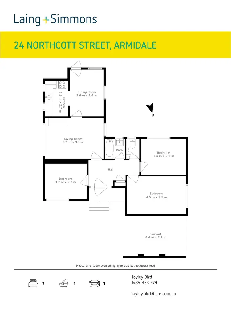 Floorplan of Homely house listing, 24 Northcott Street, Armidale NSW 2350