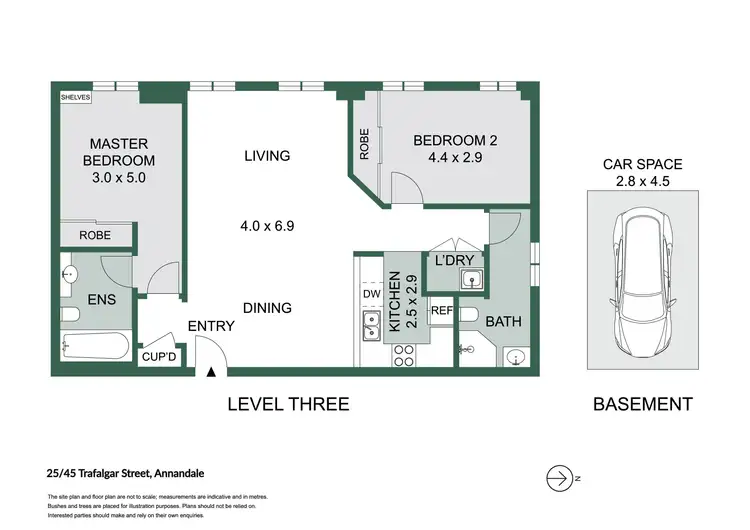 Floorplan of Homely apartment listing, 25/45 Trafalgar Street, Annandale NSW 2038