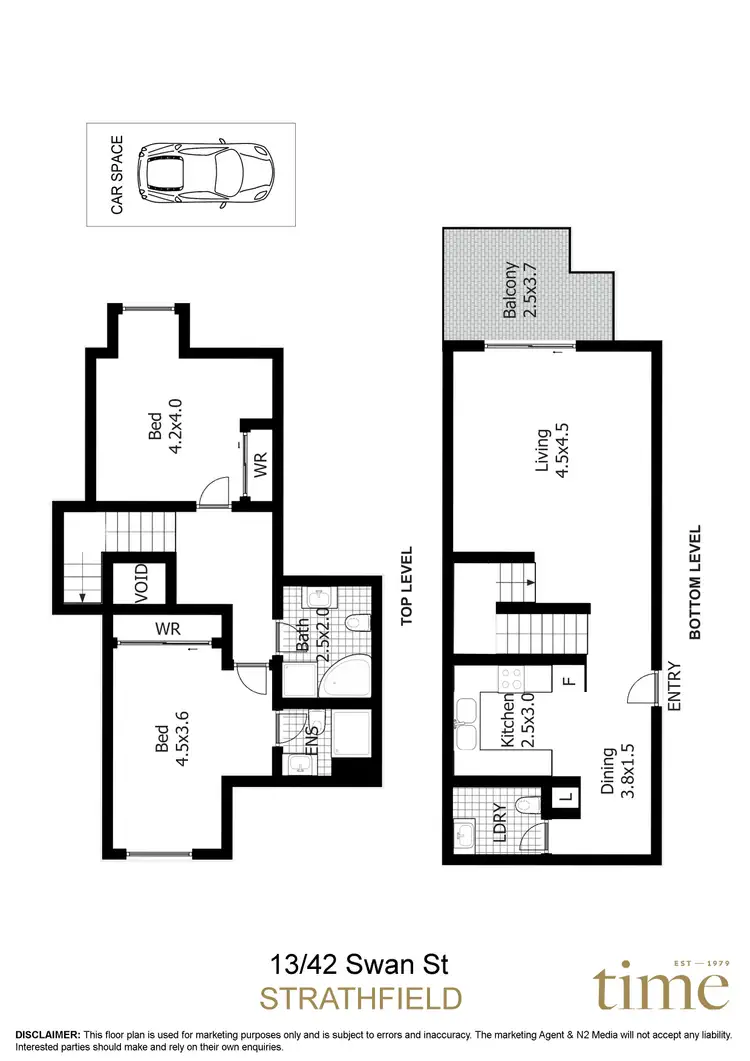 Floorplan of Homely apartment listing, 13/42 Swan Avenue, Strathfield NSW 2135