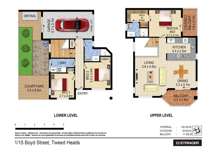 Floorplan of Homely unit listing, 1/15 Boyd Street, Tweed Heads NSW 2485
