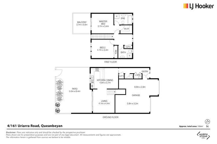 Floorplan of Homely townhouse listing, 4/161 Uriarra Road, Queanbeyan NSW 2620