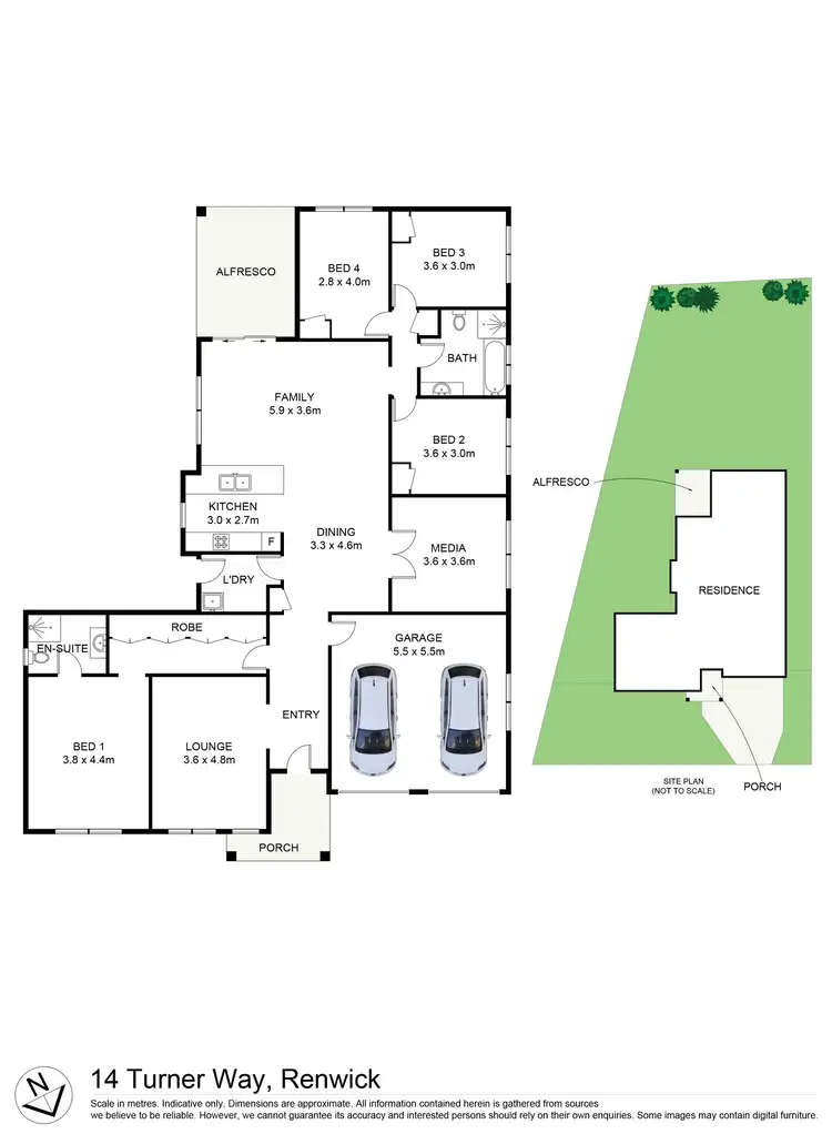 Floorplan of Homely house listing, 14 Turner Way, Renwick NSW 2575