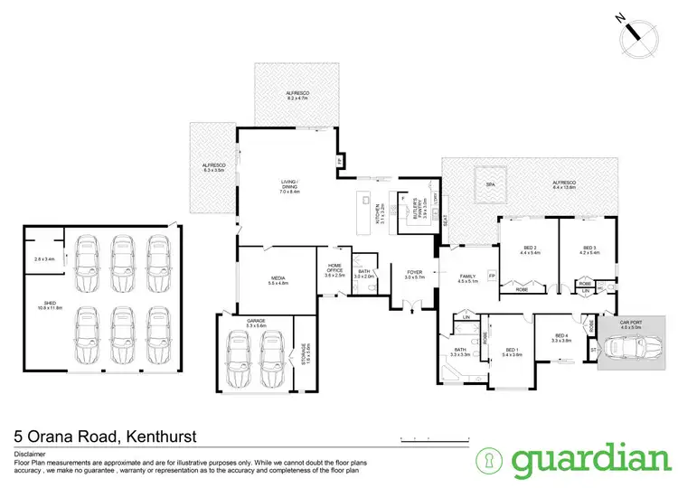 Floorplan of Homely house listing, 5 Orana Road, Kenthurst NSW 2156