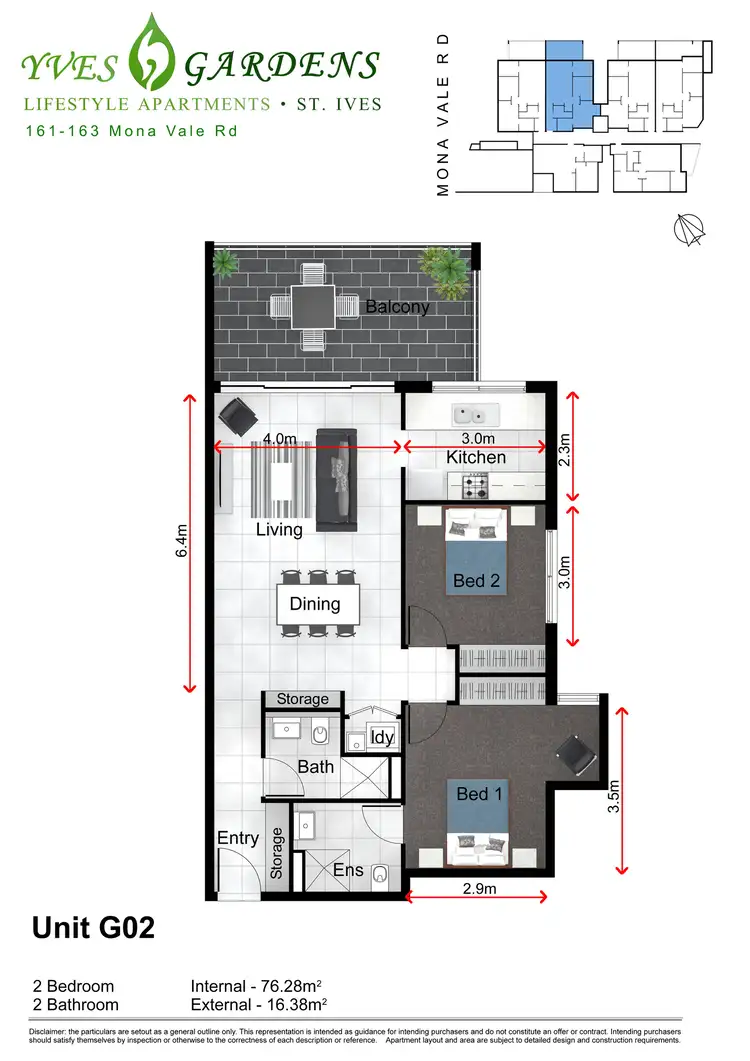 Floorplan of Homely apartment listing, 161-163 Mona Vale Road, St Ives NSW 2075