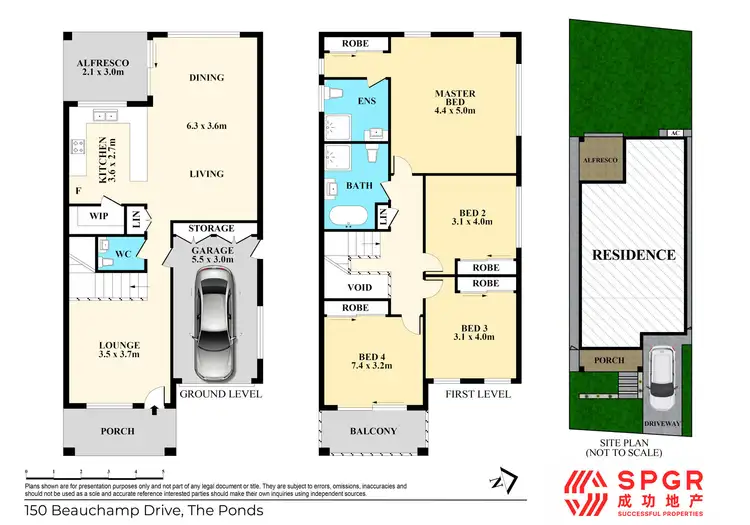 Floorplan of Homely house listing, 150 Beauchamp Drive, The Ponds NSW 2769