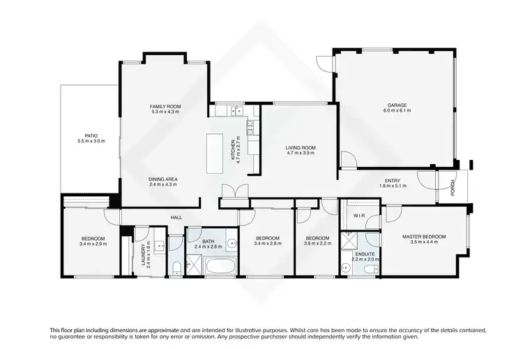 Floorplan of Homely house listing, 3 Condamine Street, Wodonga VIC 3690