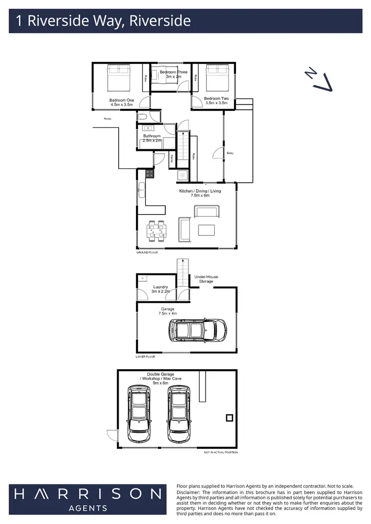 Floorplan of Homely house listing, 1 Riverside Way, Riverside TAS 7250