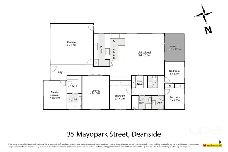 Floorplan of Homely house listing, 35 Mayopark Street, Deanside VIC 3336