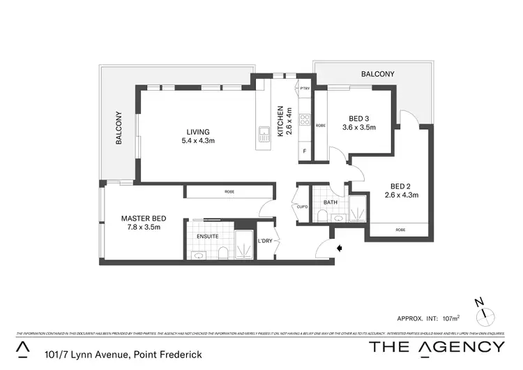 Floorplan of Homely apartment listing, 101/7 Lynn Avenue, Point Frederick NSW 2250