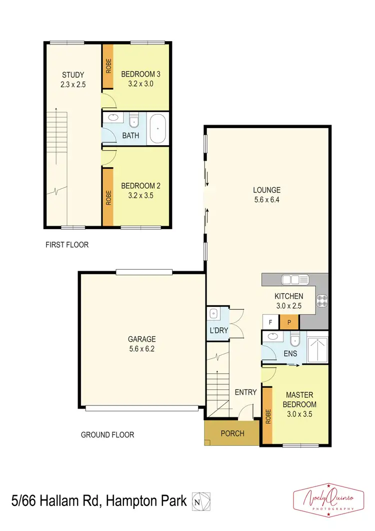 Floorplan of Homely townhouse listing, 5/66 Hallam Road, Hampton Park VIC 3976