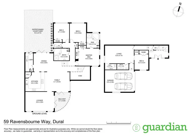 Floorplan of Homely house listing, 59 Ravensbourne Way, Dural NSW 2158