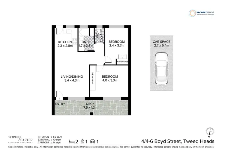 Floorplan of Homely unit listing, 4/4-6 Boyd Street, Tweed Heads NSW 2485