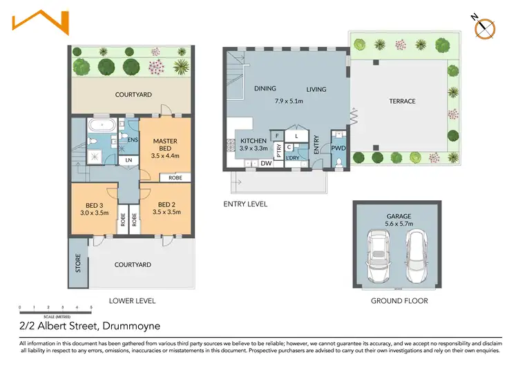 Floorplan of Homely townhouse listing, 2/2 Albert Street, Drummoyne NSW 2047