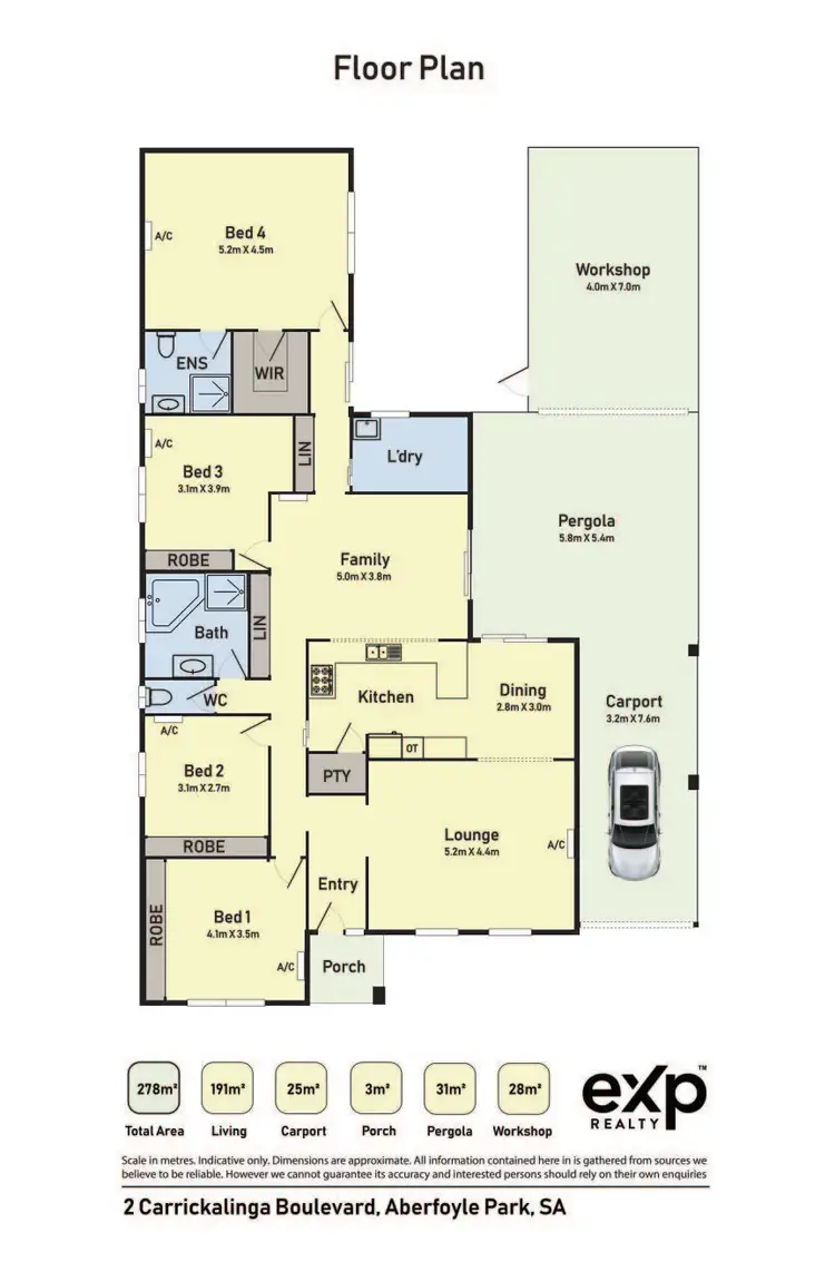 Floorplan of Homely house listing, 2 Carrickalinga Boulevard, Aberfoyle Park SA 5159