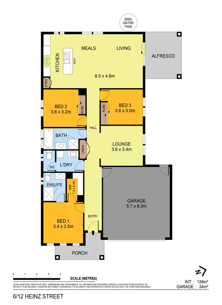 Floorplan of Homely house listing, 6/12 Heinz Street, White Hills VIC 3550