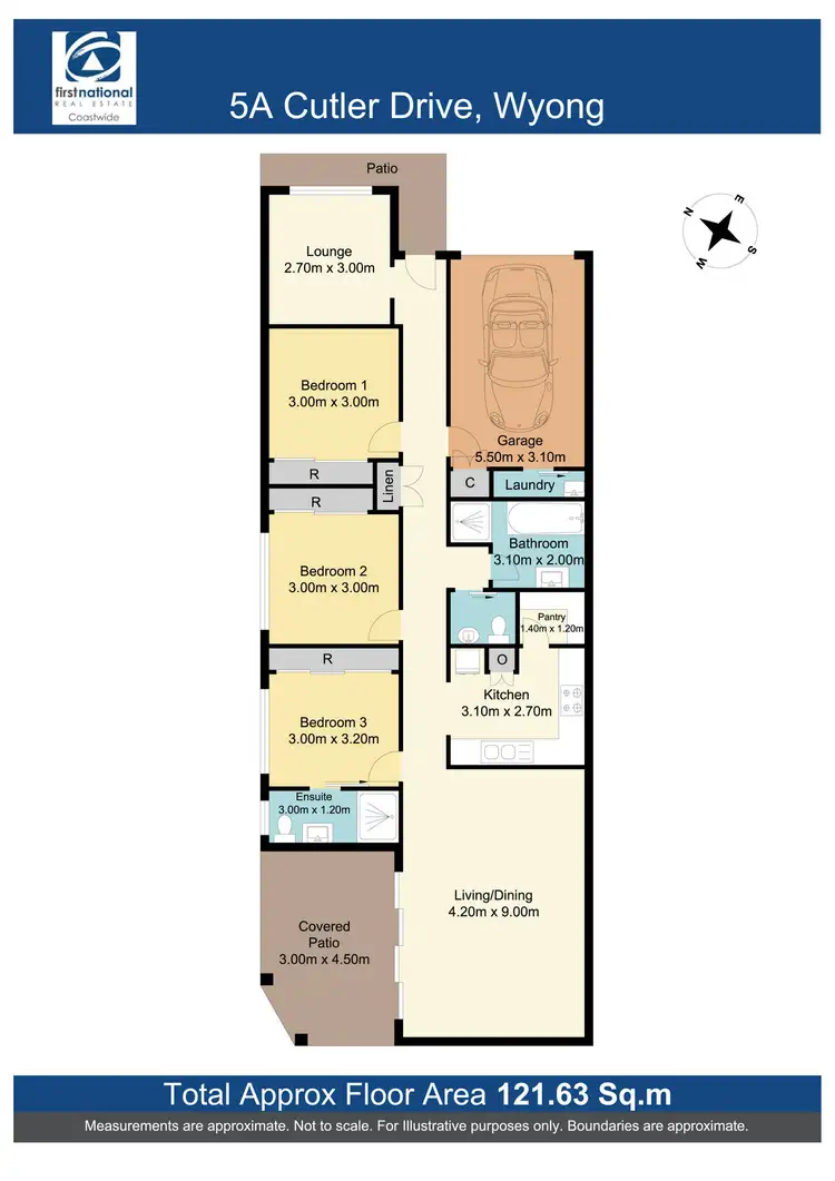 Floorplan of Homely semi-detached listing, 5a Cutler Drive, Wyong NSW 2259
