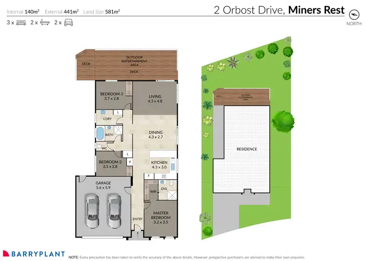 Floorplan of Homely house listing, 2 Orbost Drive, Miners Rest VIC 3352