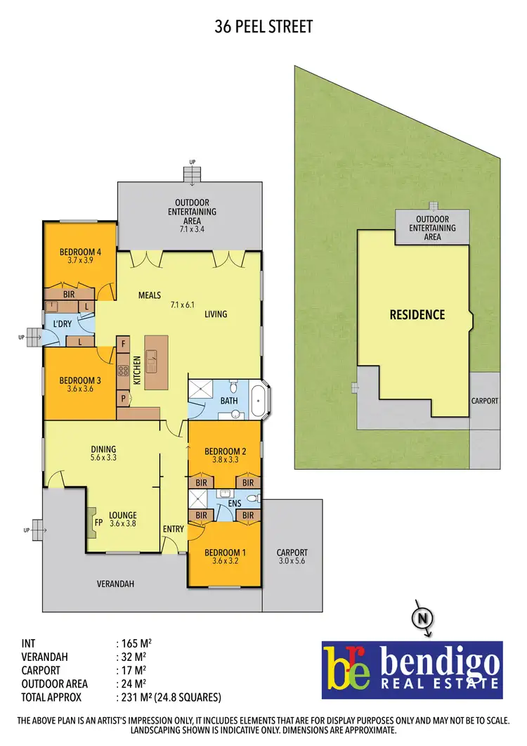 Floorplan of Homely house listing, 36 Peel Street, Quarry Hill VIC 3550