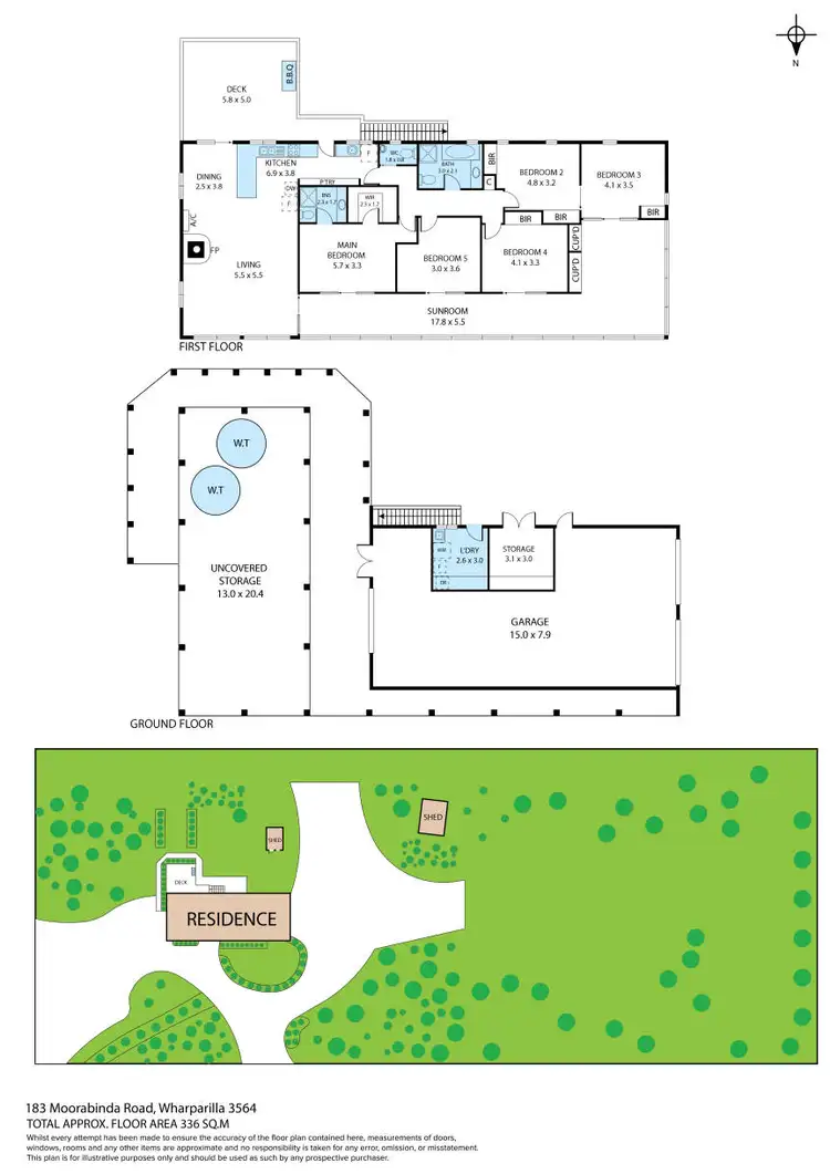 Floorplan of Homely house listing, 183 Moorabinda Road, Wharparilla VIC 3564