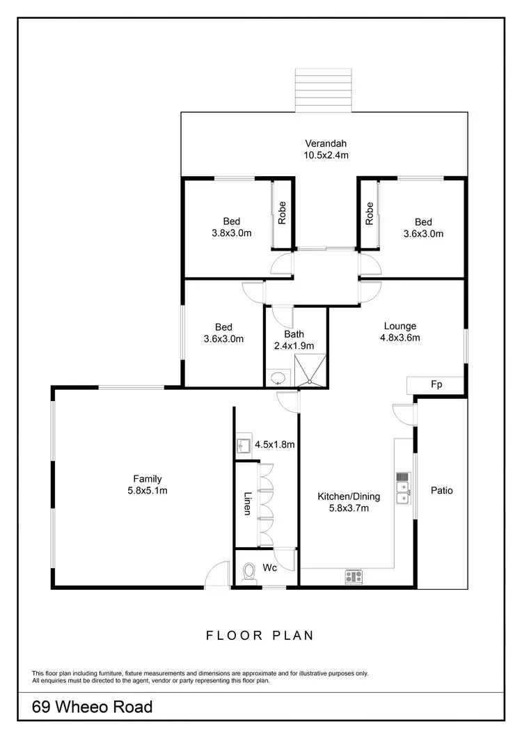 Floorplan of Homely rural property listing, 69 Wheeo Road, Crookwell NSW 2583