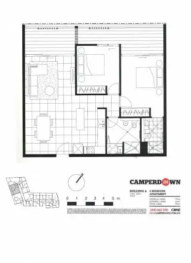 Floorplan of Homely apartment listing, 121/5-11 Pyrmont Bridge Road, Camperdown NSW 2050