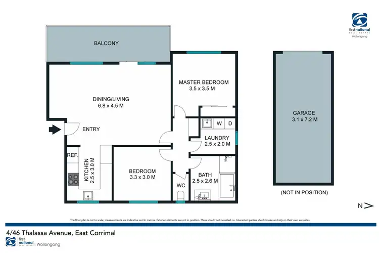 Floorplan of Homely unit listing, 4/46 Thalassa Avenue, East Corrimal NSW 2518