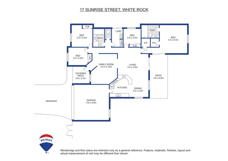 Floorplan of Homely house listing, 17 Sunrise Street, White Rock QLD 4868