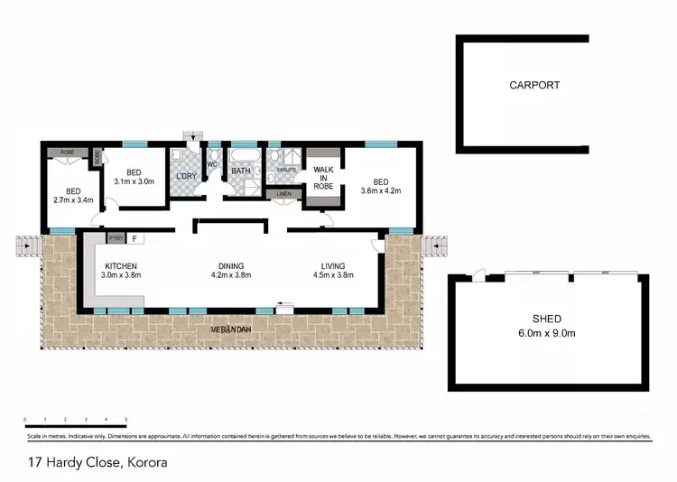 Floorplan of Homely house listing, 17 Hardy Close, Korora NSW 2450