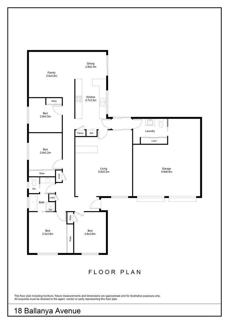 Floorplan of Homely house listing, 18 Ballanya Avenue, Goulburn NSW 2580