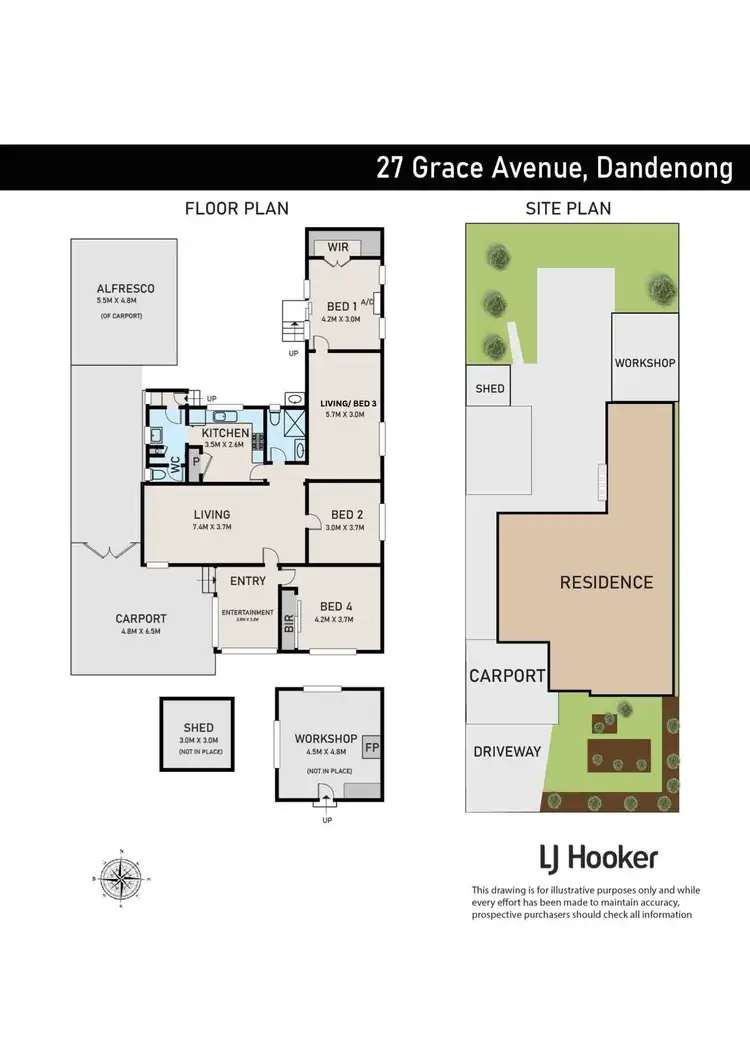 Floorplan of Homely house listing, 27 Grace Avenue, Dandenong VIC 3175