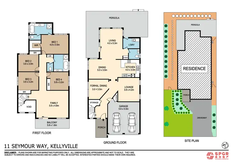 Floorplan of Homely house listing, 11 Seymour Way, Kellyville NSW 2155