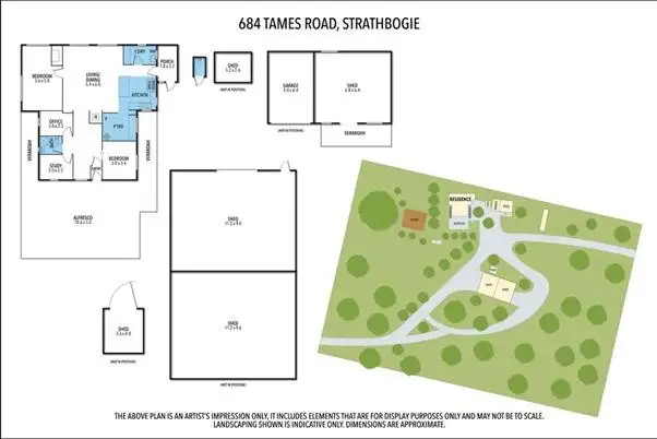 Floorplan of Homely rural property listing, 684 Tames Road, Strathbogie VIC 3666