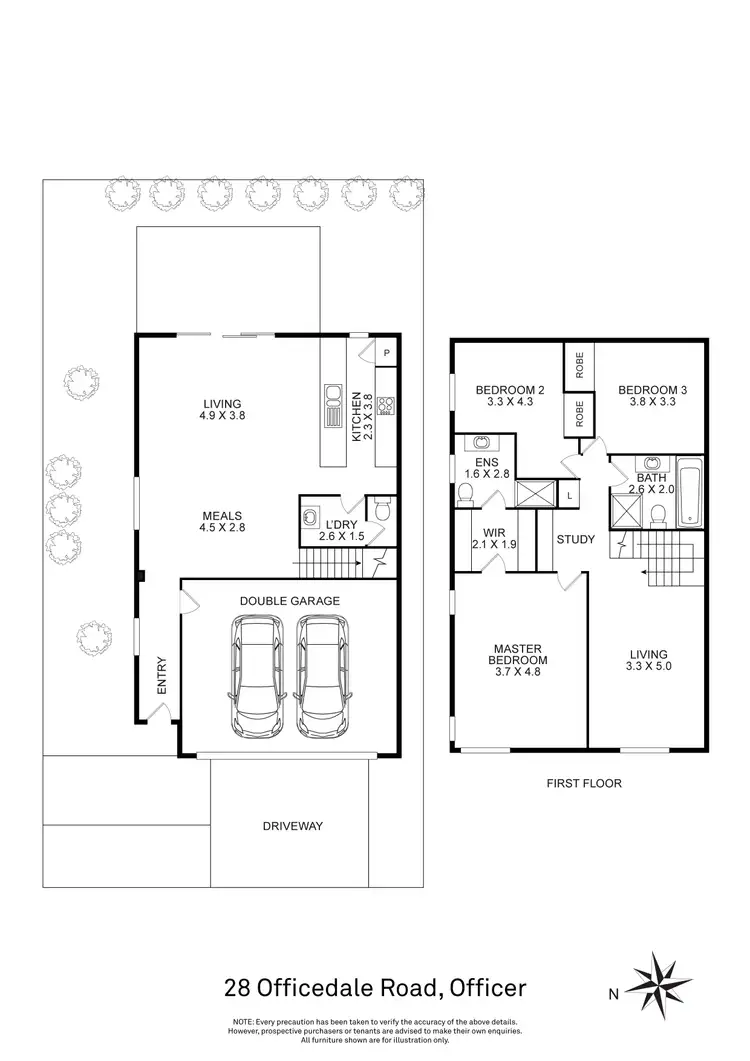 Floorplan of Homely house listing, 28 Officedale Road, Officer VIC 3809