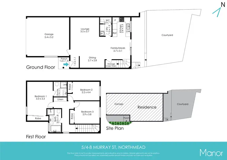 Floorplan of Homely townhouse listing, 5/4-8 Murray Street, Northmead NSW 2152