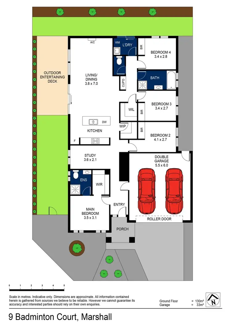 Floorplan of Homely house listing, 9 Badminton Court, Marshall VIC 3216