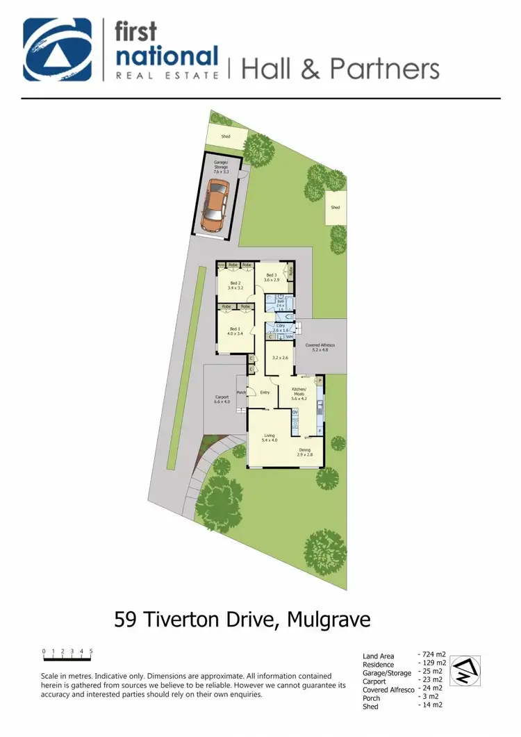 Floorplan of Homely house listing, 59 Tiverton Drive, Mulgrave VIC 3170