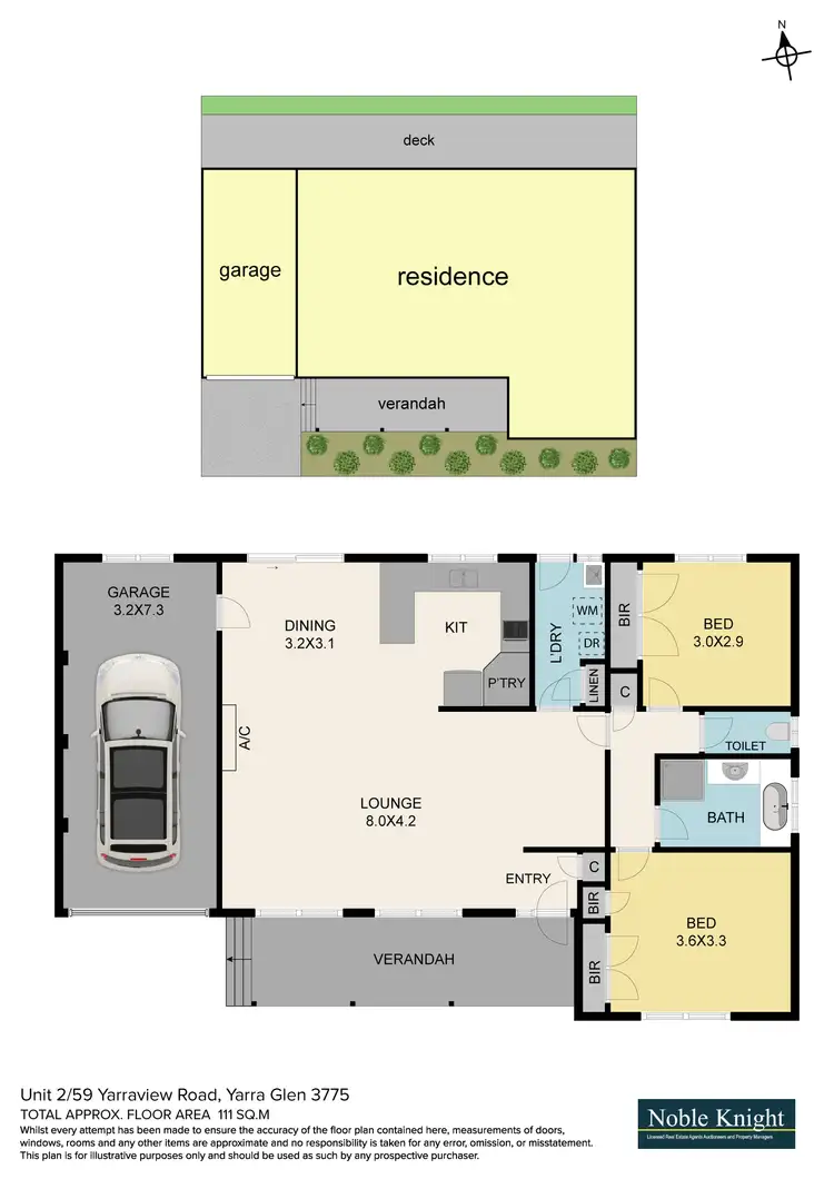 Floorplan of Homely unit listing, 2/59 Yarraview Road, Yarra Glen VIC 3775