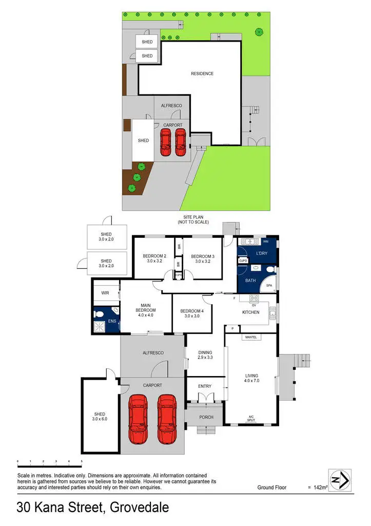Floorplan of Homely house listing, 30 Kana Street, Grovedale VIC 3216
