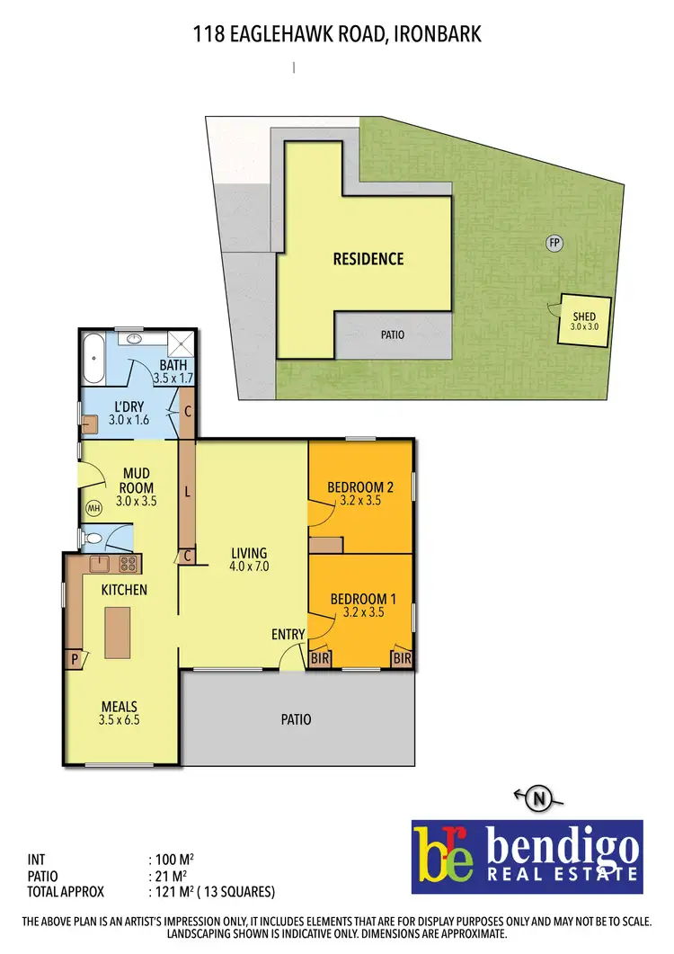 Floorplan of Homely house listing, 118 Eaglehawk Road, Ironbark VIC 3550