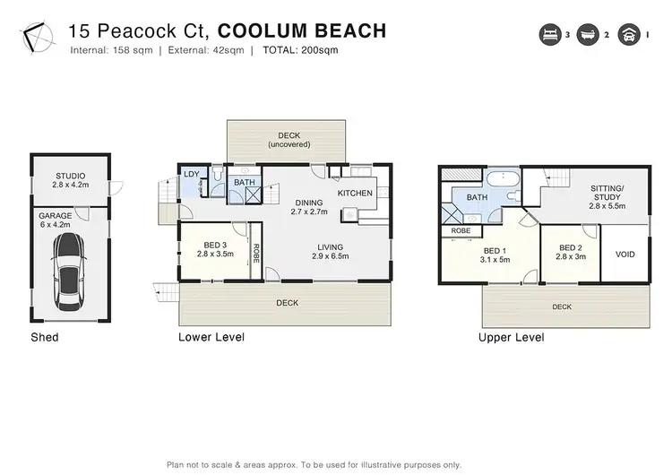 Floorplan of Homely house listing, 15 Peacock Court, Coolum Beach QLD 4573
