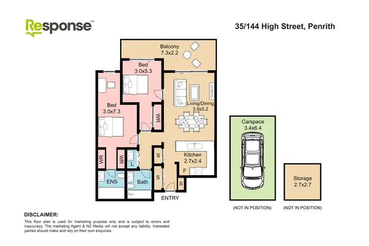 Floorplan of Homely unit listing, 35/144-148 High Street, Penrith NSW 2750
