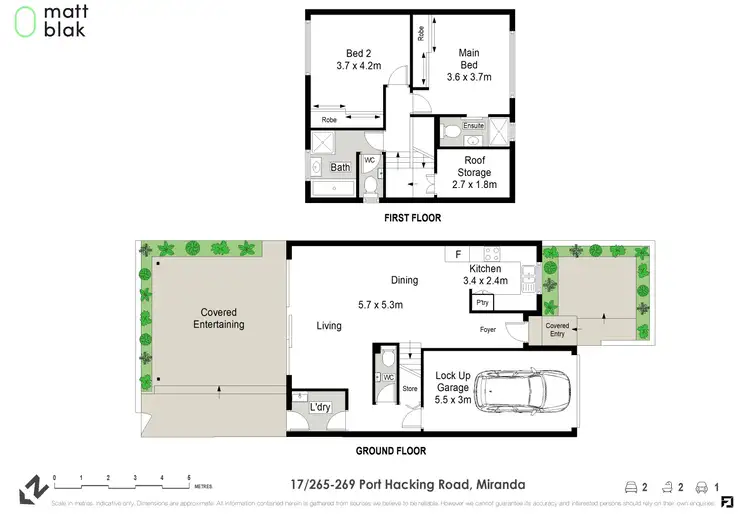 Floorplan of Homely townhouse listing, 17/265-269 Port Hacking Road, Miranda NSW 2228