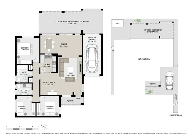 Floorplan of Homely semi-detached listing, 56B Forrest Road, East Hills NSW 2213