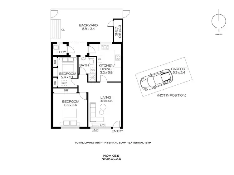 Floorplan of Homely unit listing, 5/4 Frederick Street, South Brighton SA 5048